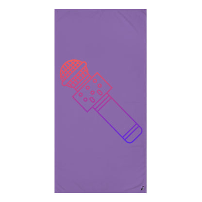 Mink-Cotton Towel: Music Lite Purple