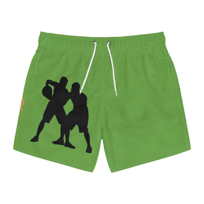 Swim Trunks: Basketball Green