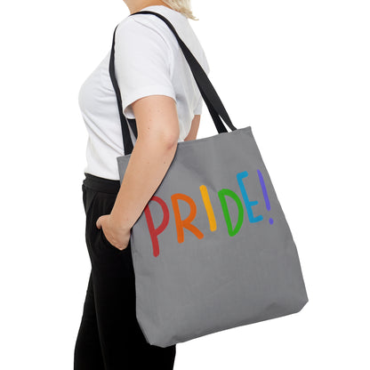 Tote Bag: LGBTQ Pride Grey