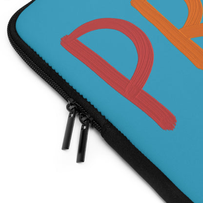 Laptop Sleeve: LGBTQ Pride Turquoise