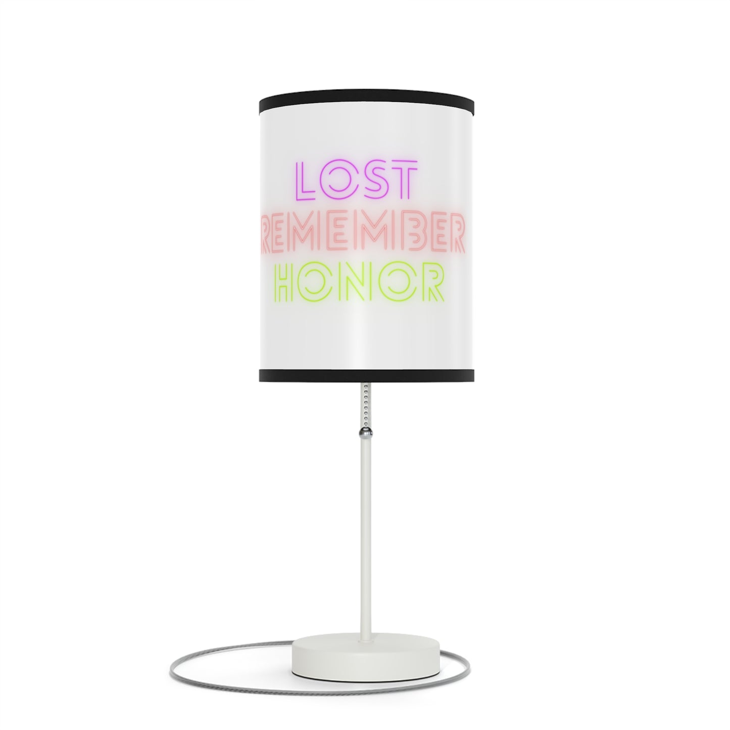 Lamp on a Stand, US|CA plug: Lost Remember Honor White 