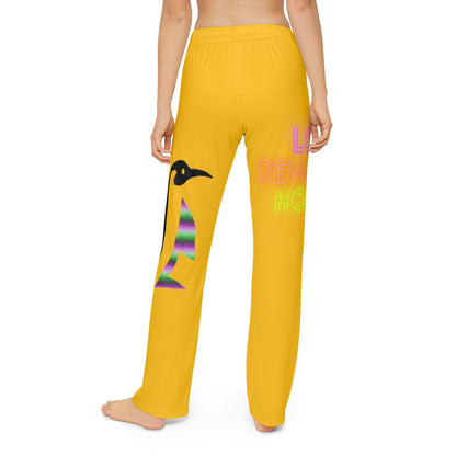 Kids Pajama Pants: Lost Remember Honor Yellow