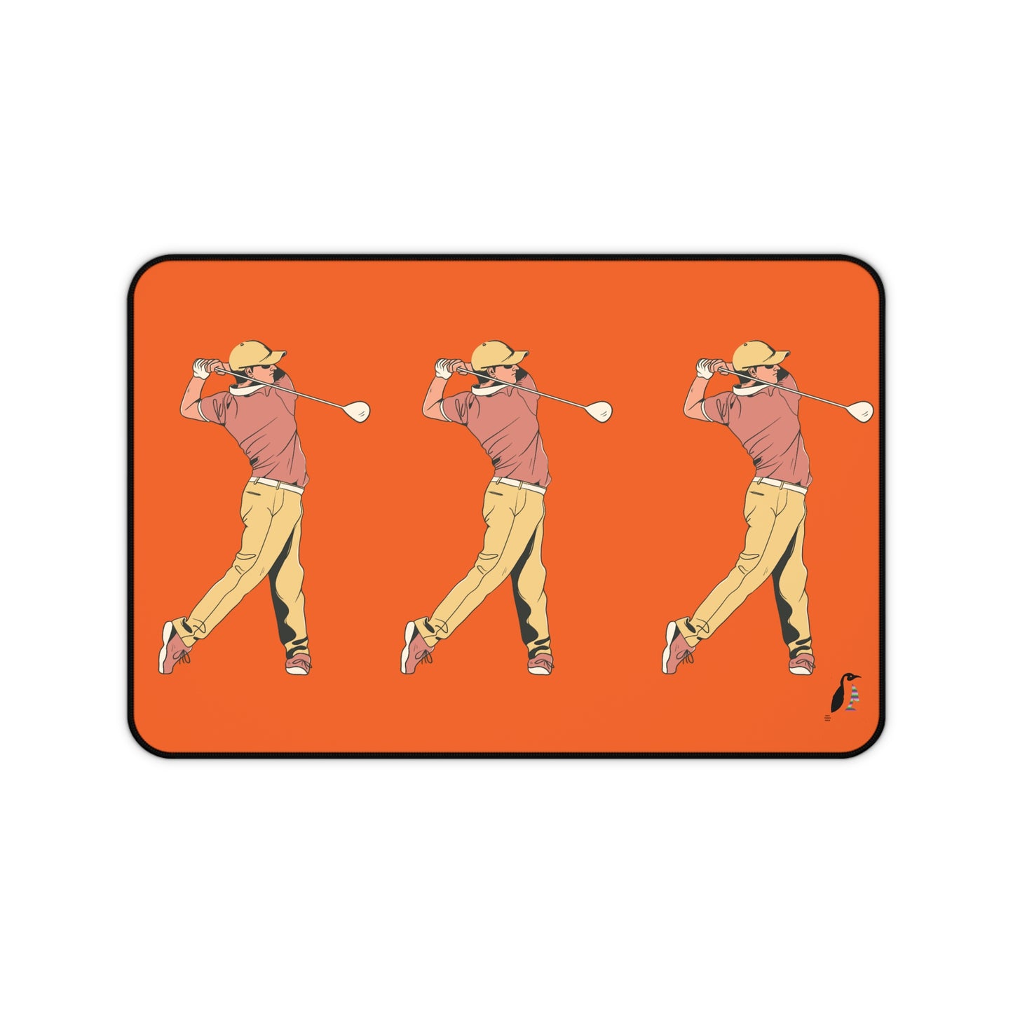 Desk Mat: Golf Orange