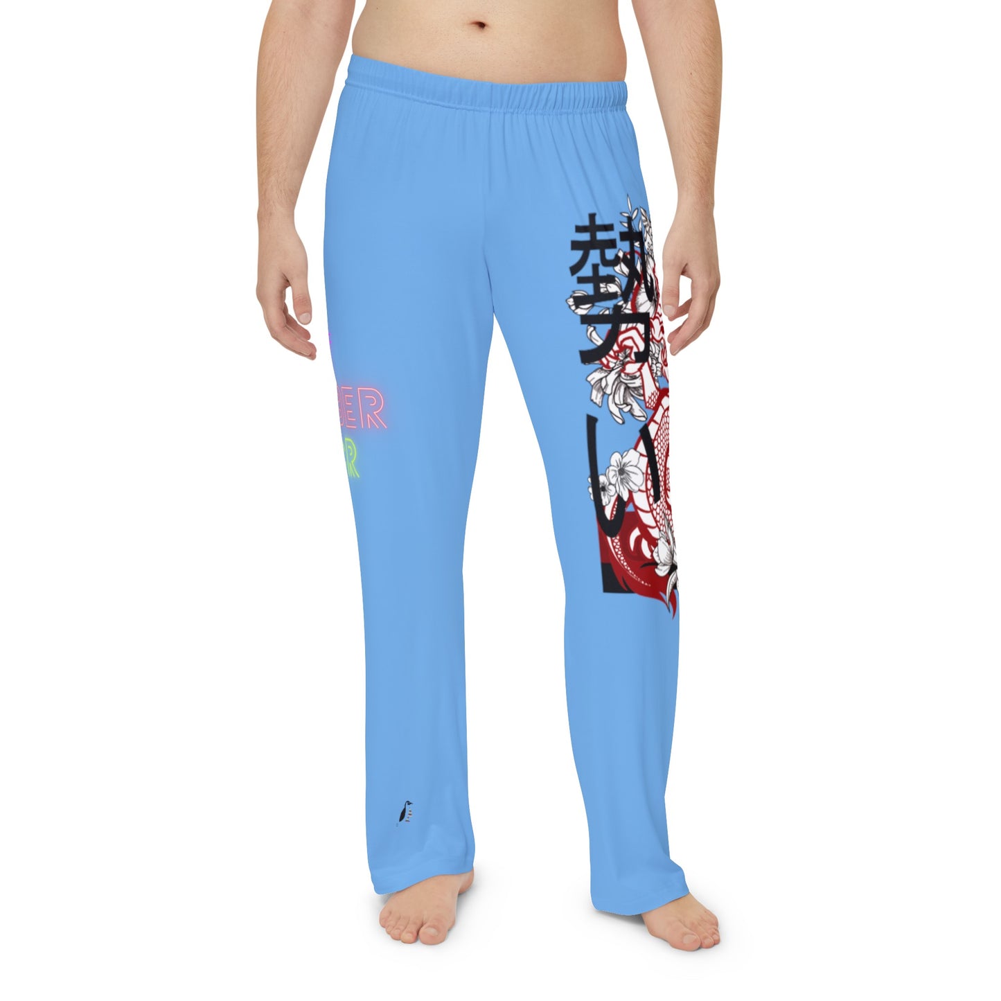 Men's Pajama Pants: Dragons Lite Blue