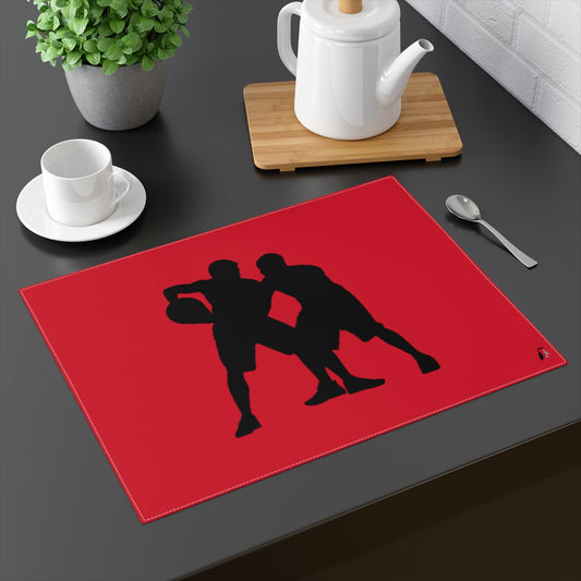 Placemat, 1pc: Basketball Dark Red
