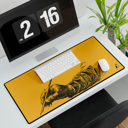 Desk Mats: Writing Yellow