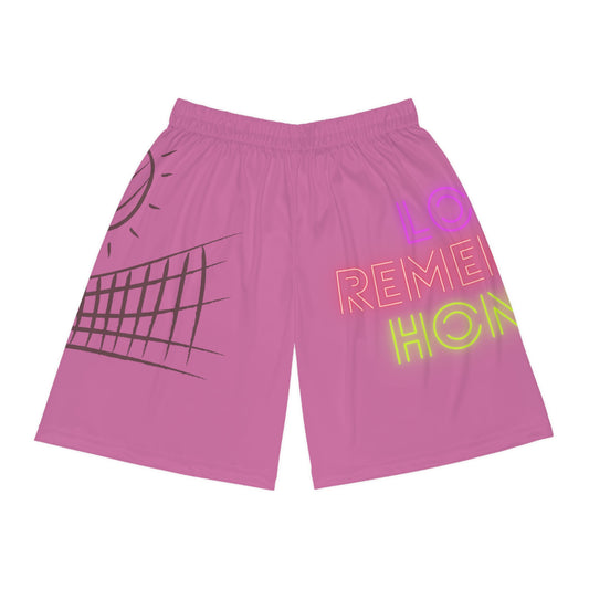 Basketball Shorts: Volleyball Lite Pink