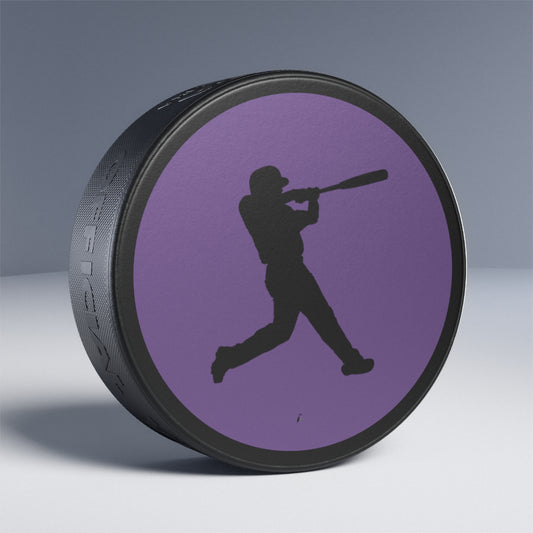 Hockey Puck: Baseball Lite Purple