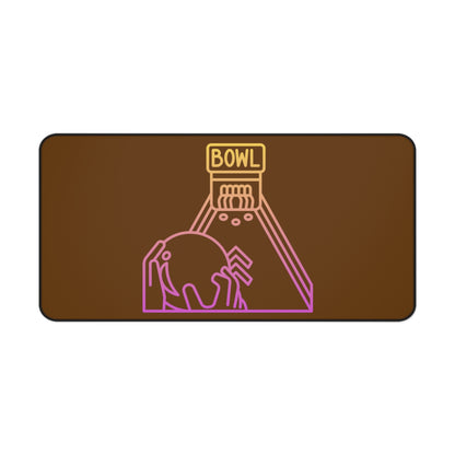 Desk Mat: Bowling Brown