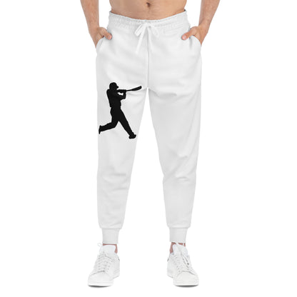 Athletic Joggers: Baseball White