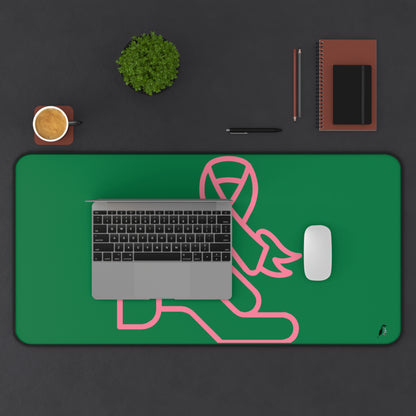 Desk Mat: Fight Cancer Dark Green