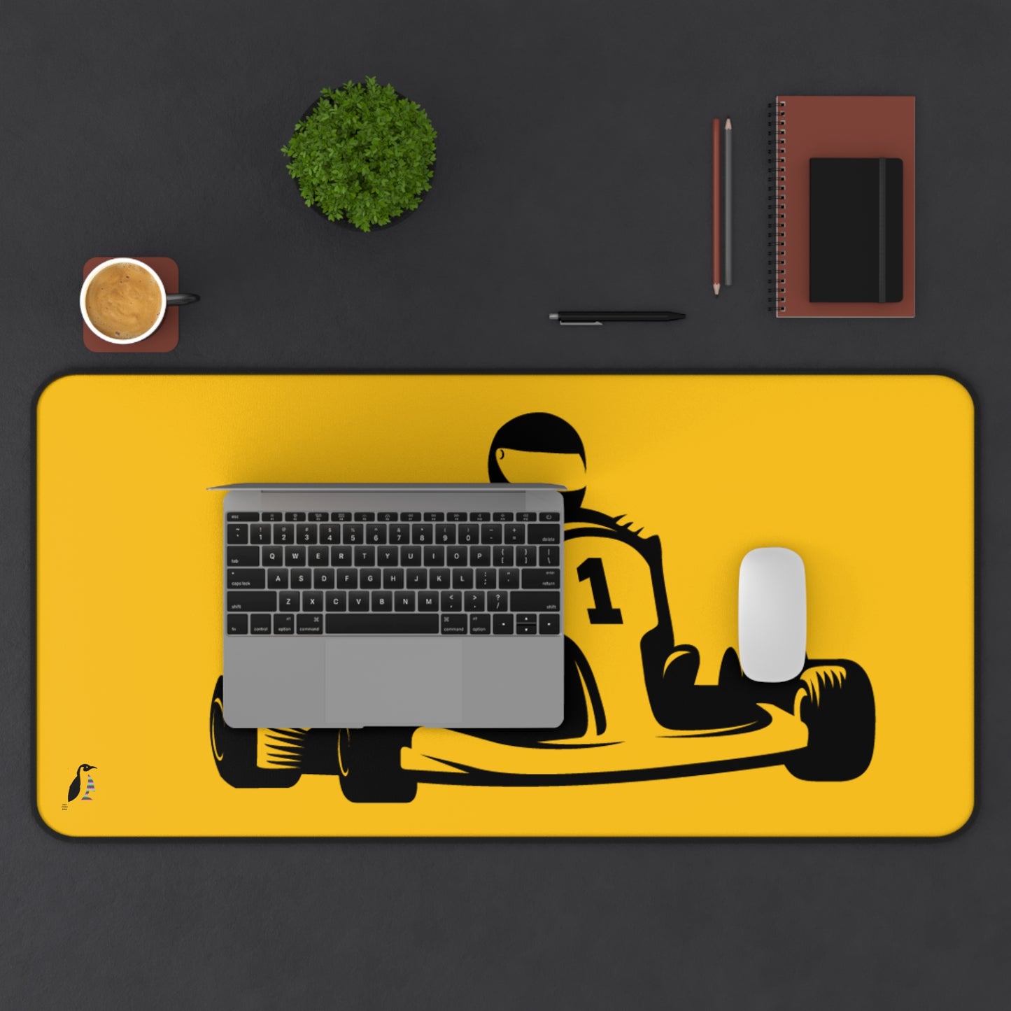 Desk Mat: Racing Yellow