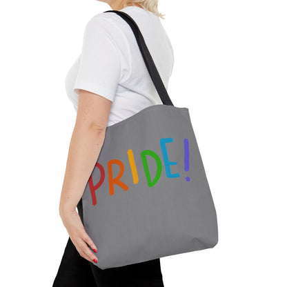 Tote Bag: LGBTQ Pride Grey