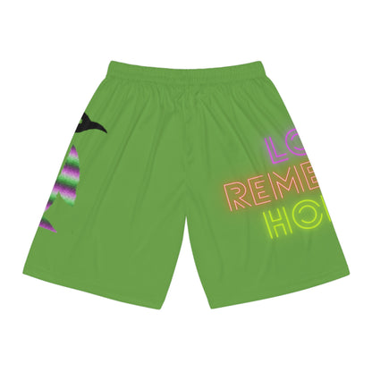 Basketball Shorts: Lost Remember Honor Green