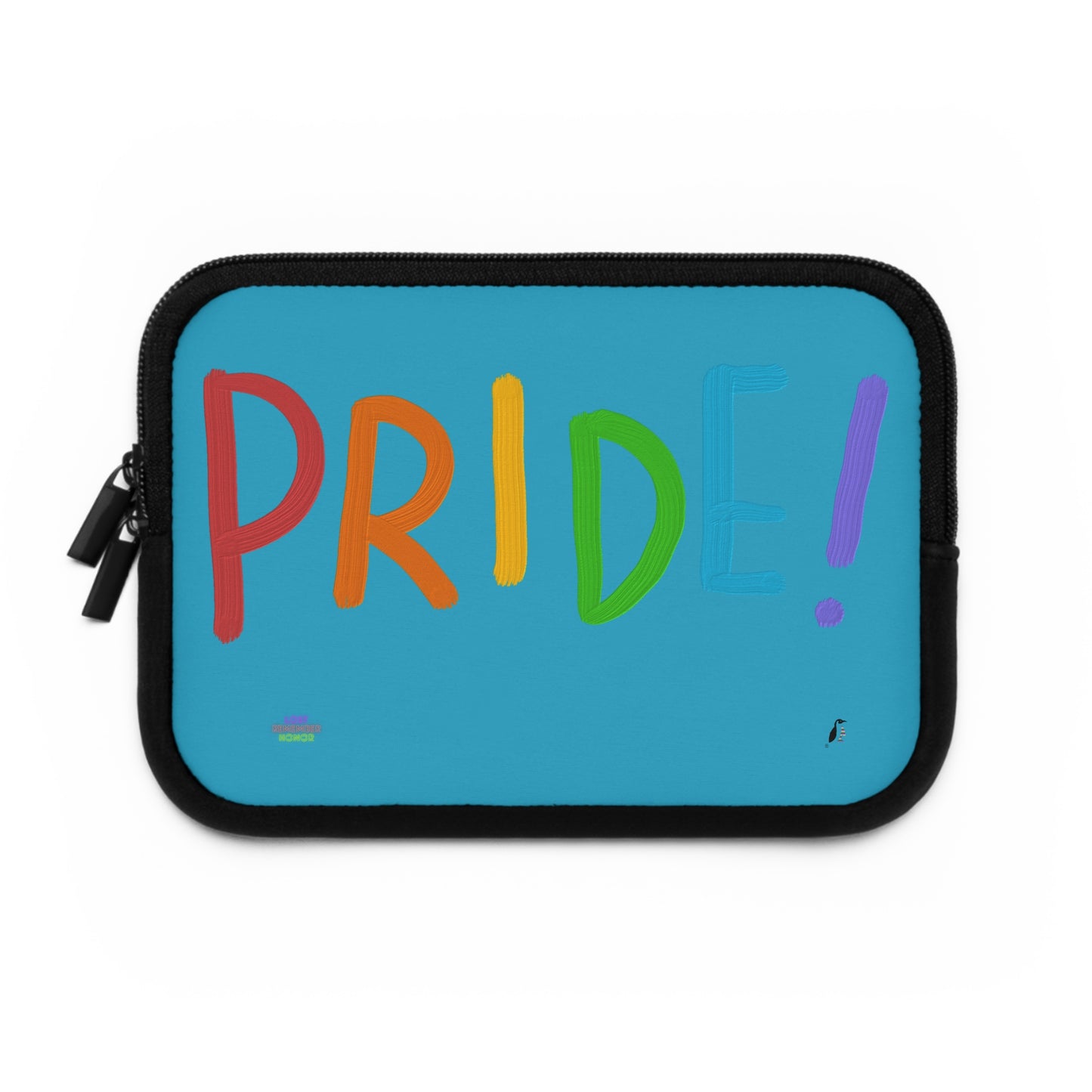 Laptop Sleeve: LGBTQ Pride Turquoise