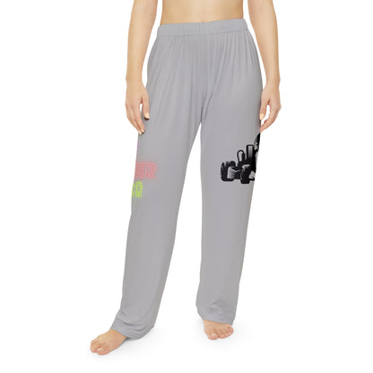 Pambabaeng Pajama Pants: Racing Lite Gray