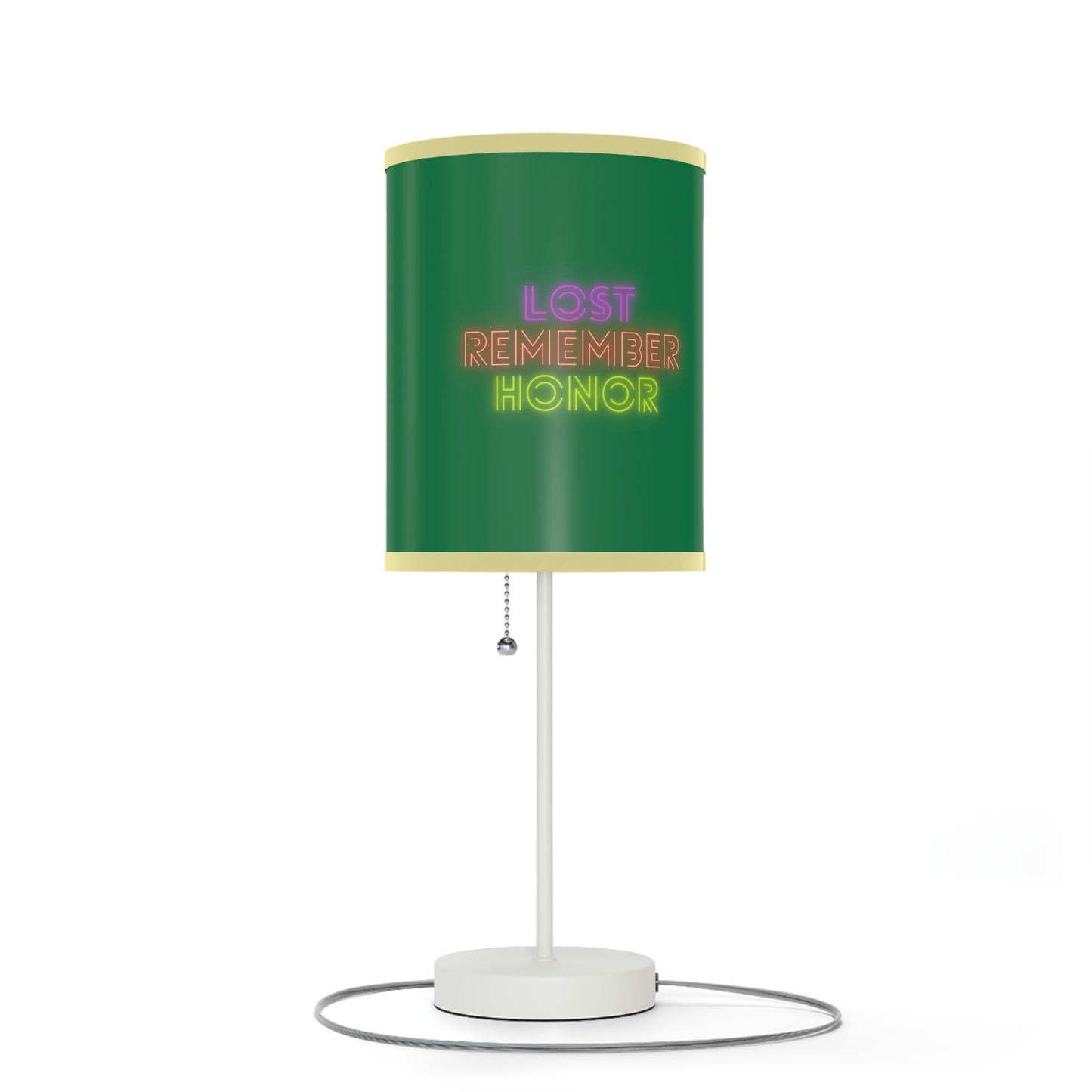 Lamp on a Stand, US|CA plug: Fight Cancer Dark Green