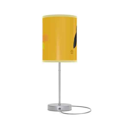 Lamp on a Stand, US|CA plug: Crazy Penguin World Logo Yellow