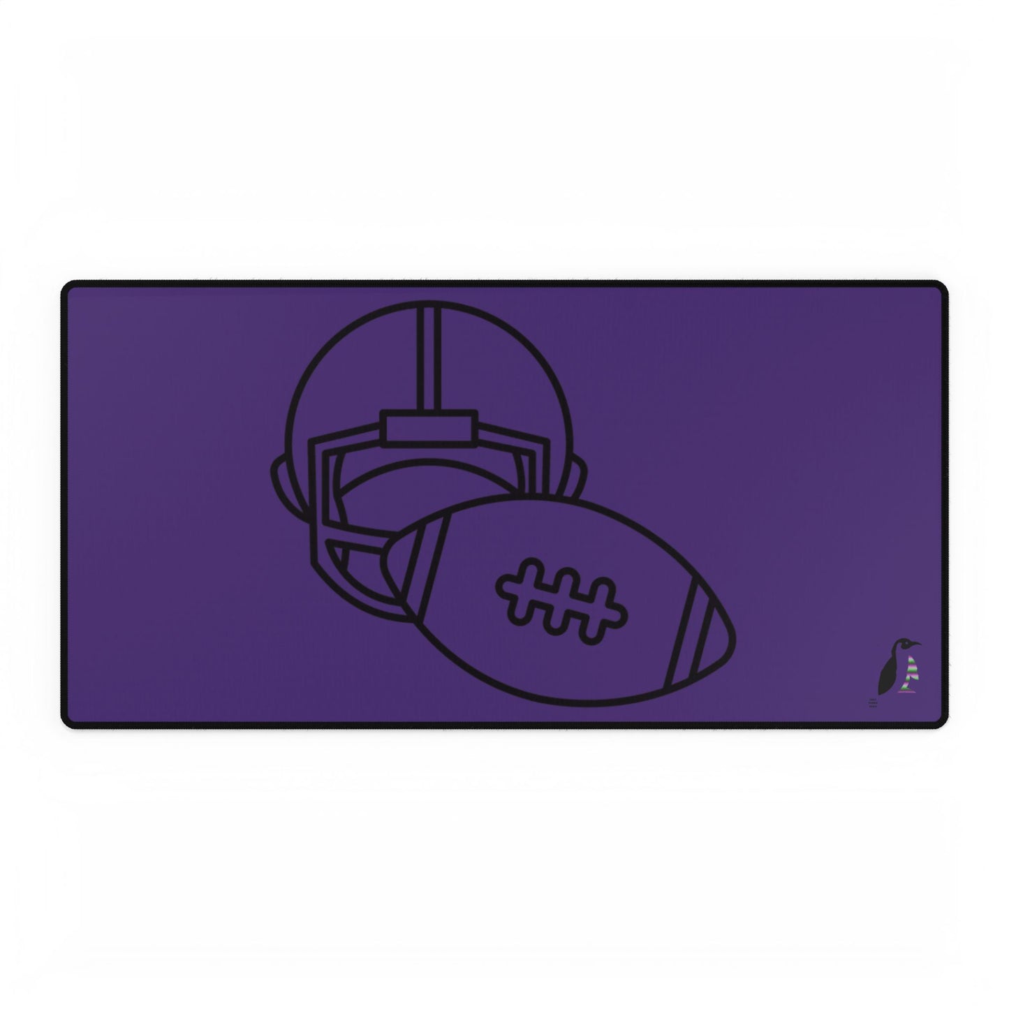 Desk Mats: Football Purple