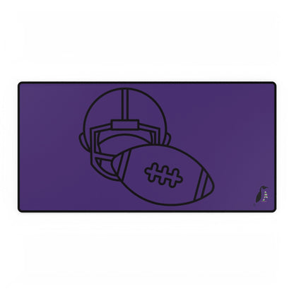 Desk Mats: Football Purple