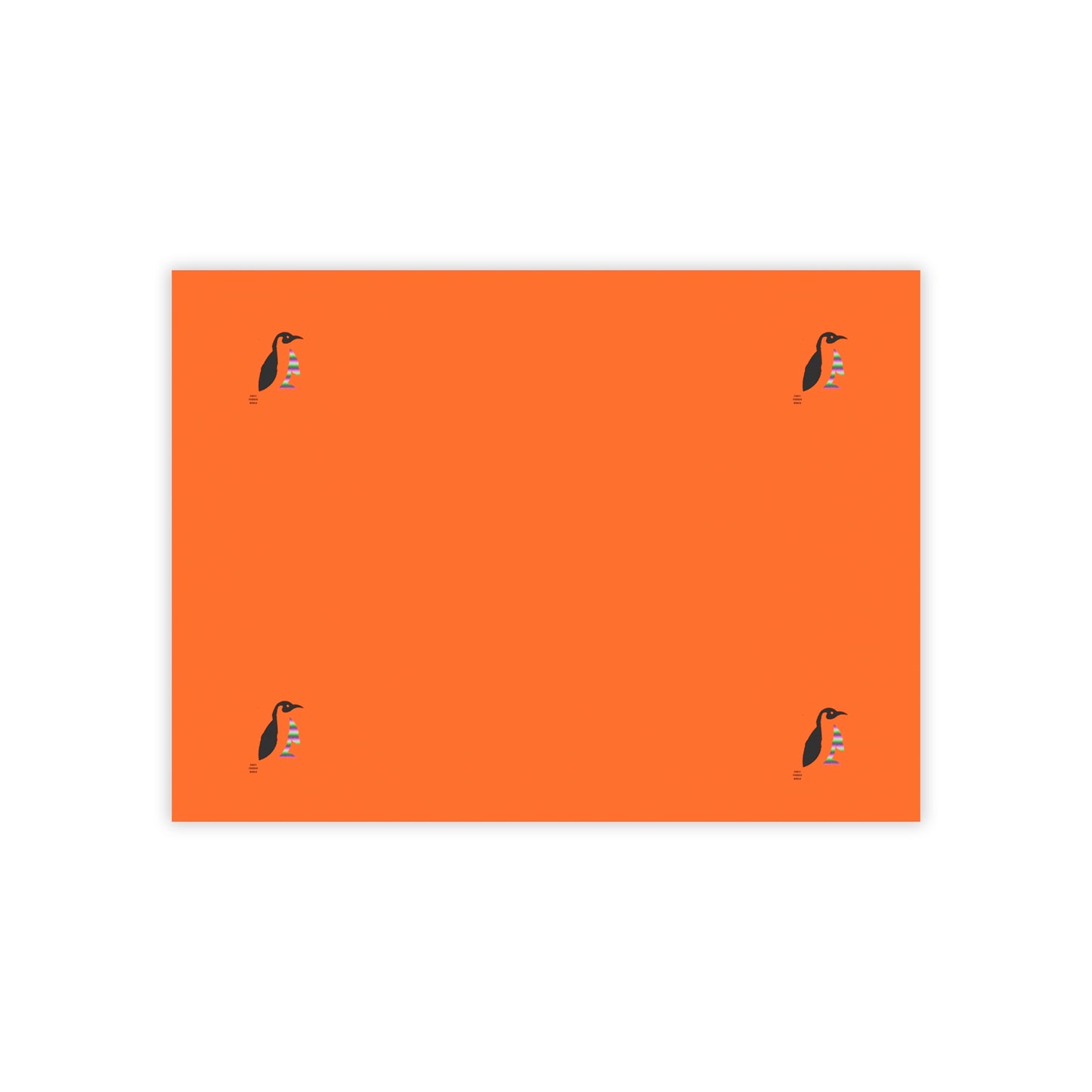 Post-it® Note Pads: Crazy Penguin World Logo Orange