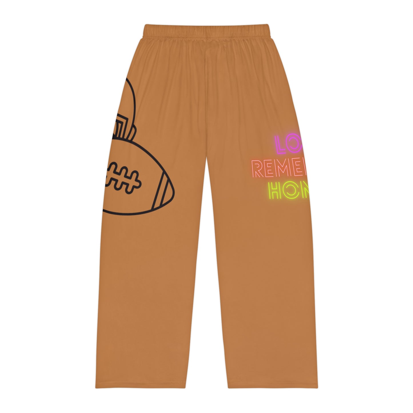 Men's Pajama Pants: Football Lite Brown