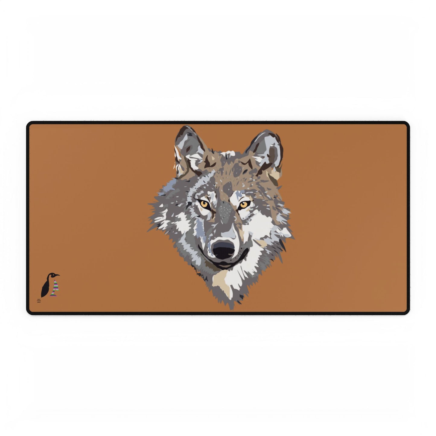 Desk Mats: Wolves Lite Brown