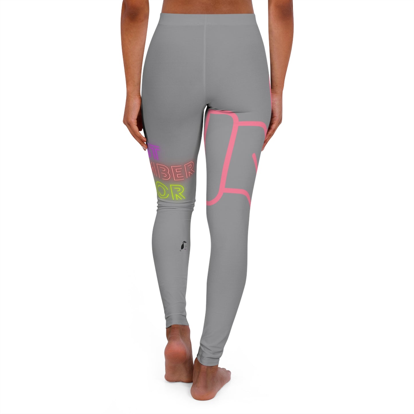 Women's Spandex Leggings: Fight Cancer Grey