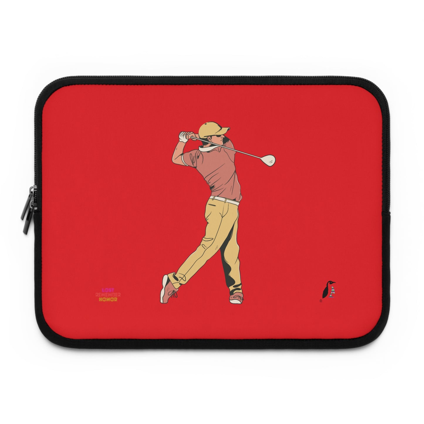 Laptop Sleeve: Golf Red