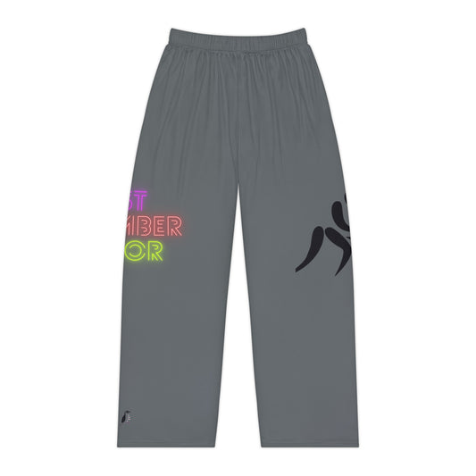 Pambabaeng Pajama Pants: Wrestling Dark Grey 