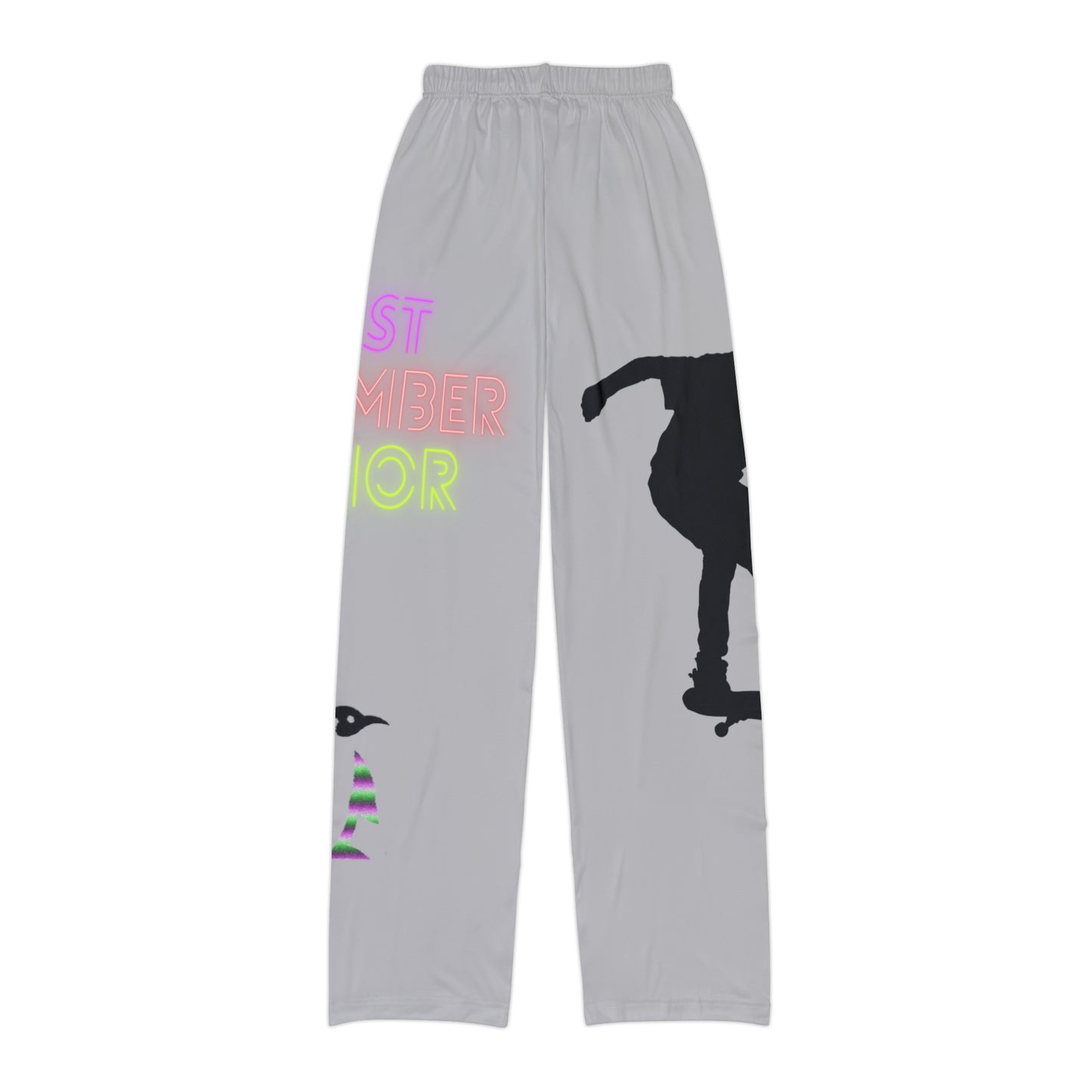 Kids Pajama Pants: Skateboarding Lite Grey