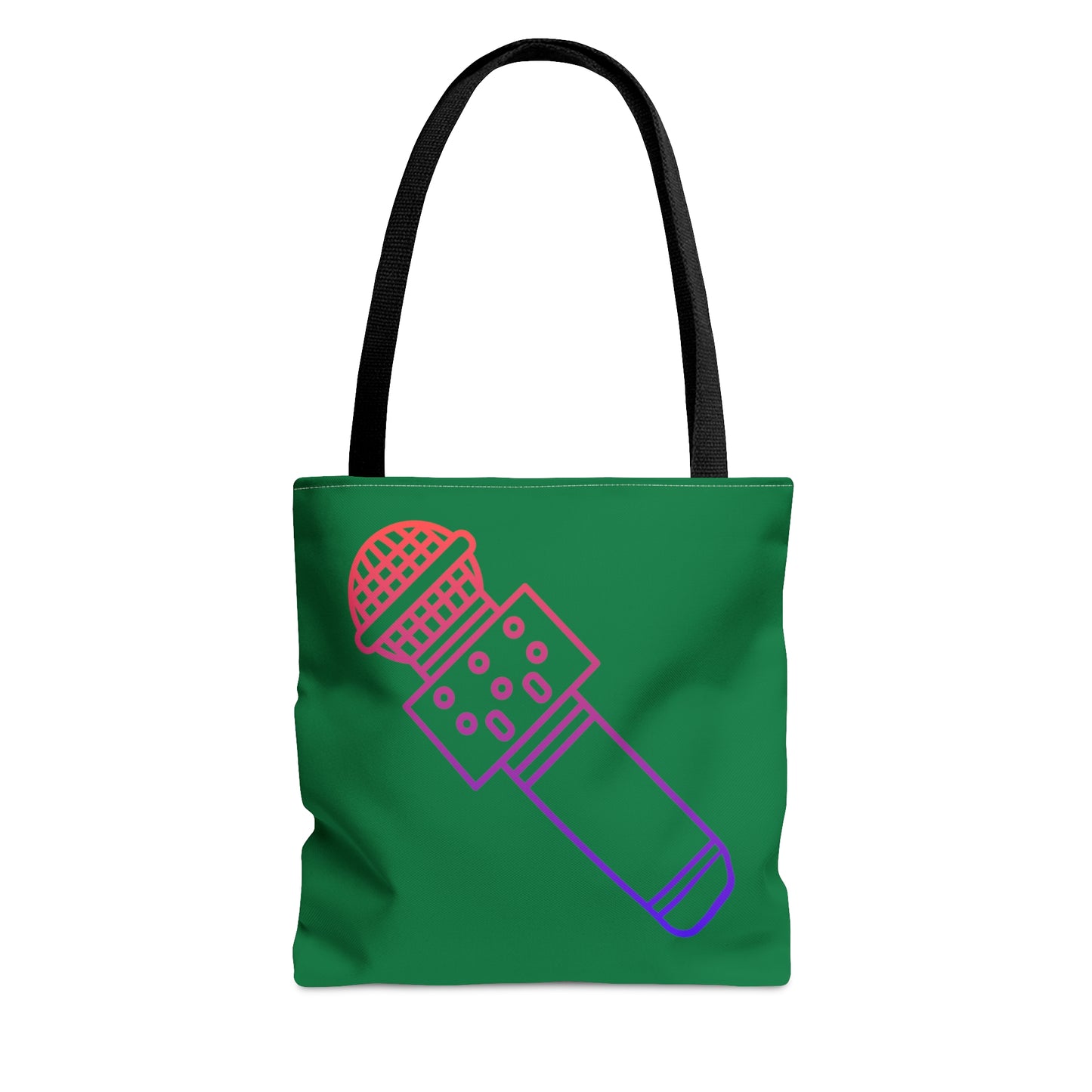 Tote Bag: Music Dark Green