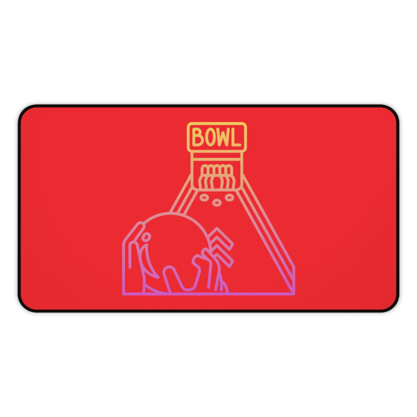 Desk Mat: Bowling Red