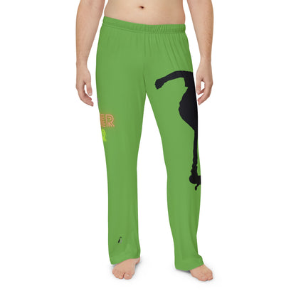 Men's Pajama Pants: Skateboarding Green