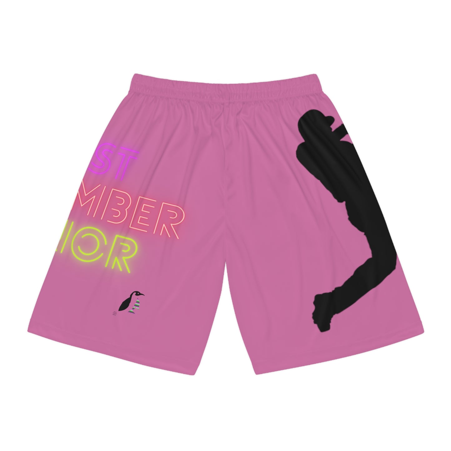 Basketball Shorts: Baseball Lite Pink