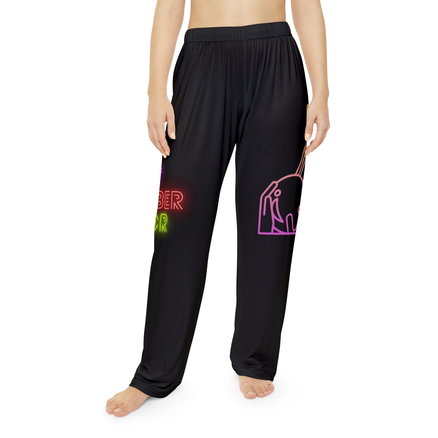 Women's Pajama Pants: Bowling Black