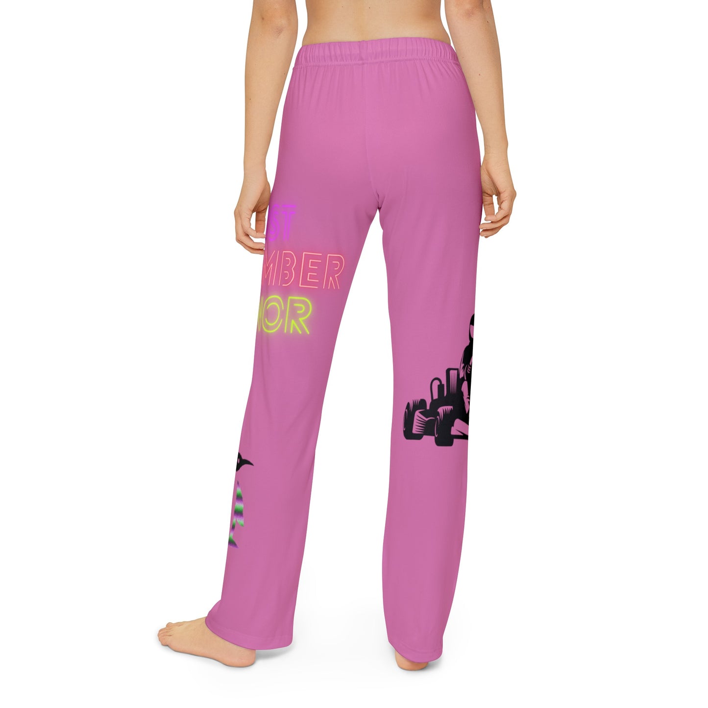 Kids Pajama Pants: Racing Lite Pink