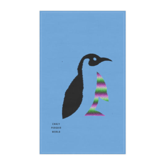 Kitchen Towel: Crazy Penguin World Logo Lite Blue
