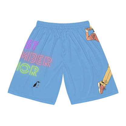 Basketball Shorts: Golf Lite Blue