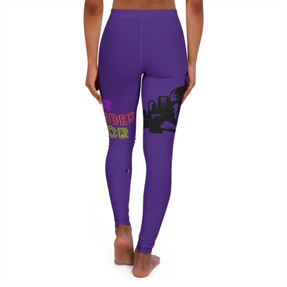 Women's Spandex Leggings: Racing Purple