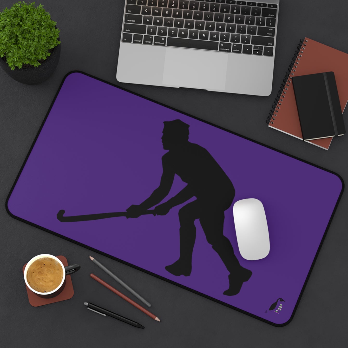 Desk Mat: Hockey Purple