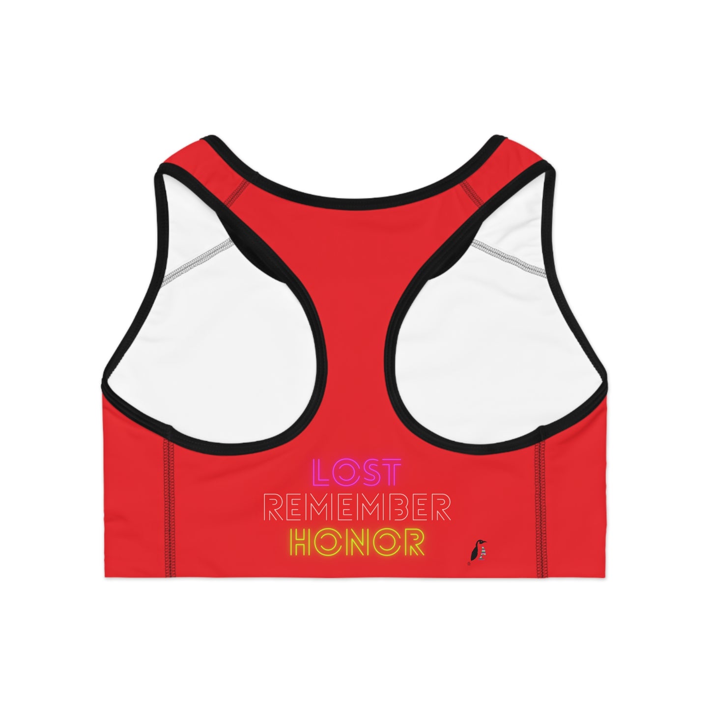 Sports Bra: Music Red