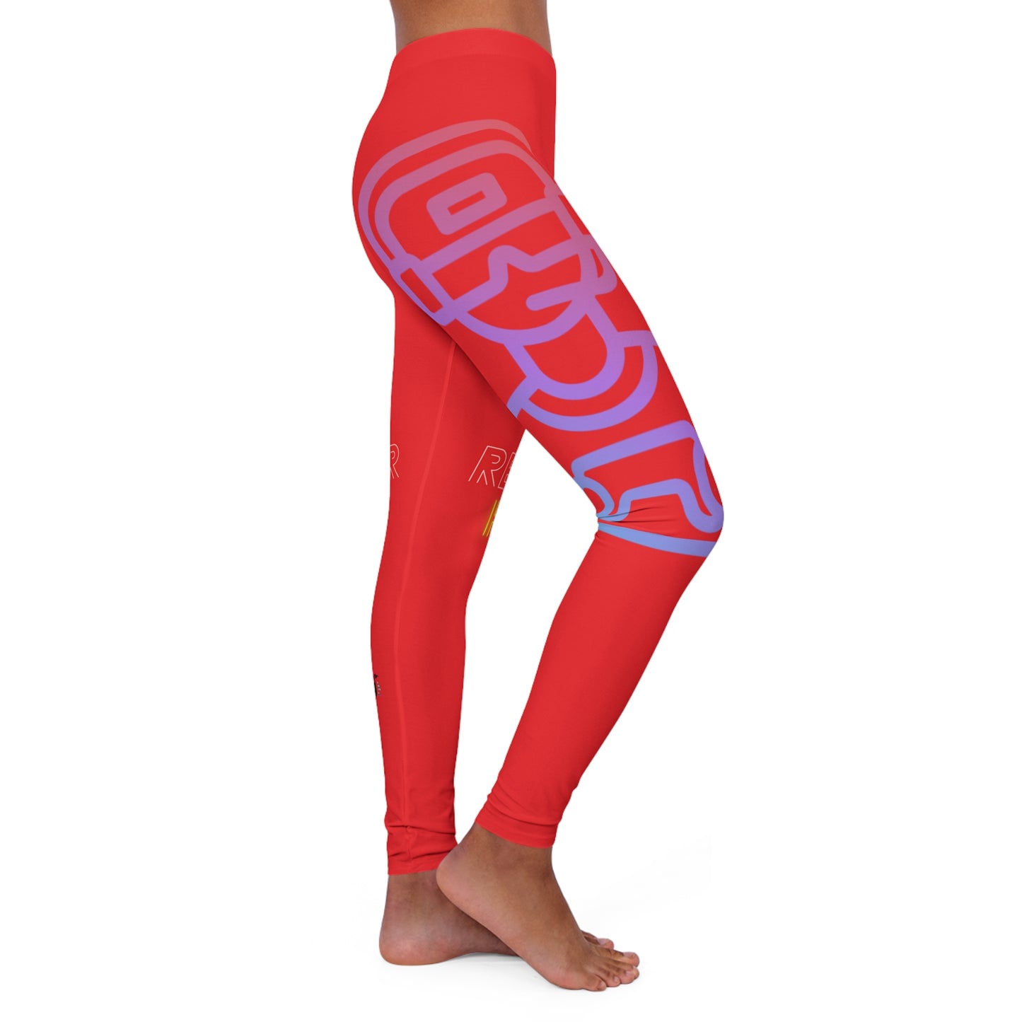 Women's Spandex Leggings: Gaming Red