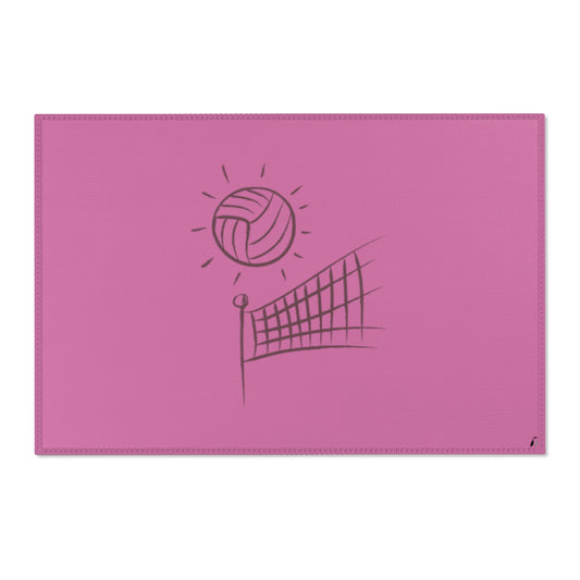 Area Rug (Rectangle): Volleyball Lite Pink