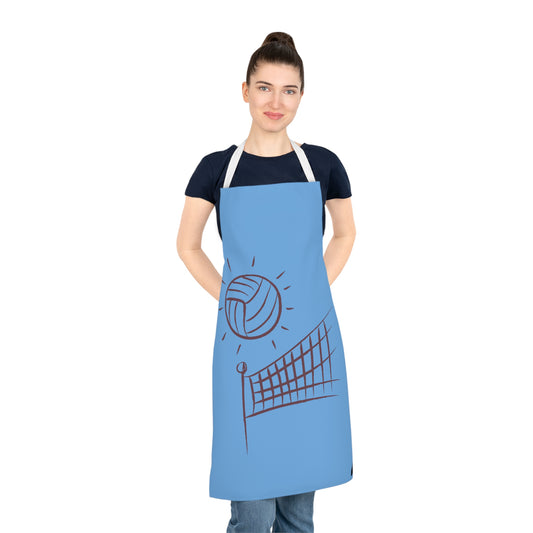 Adult Apron: Volleyball Lite Blue