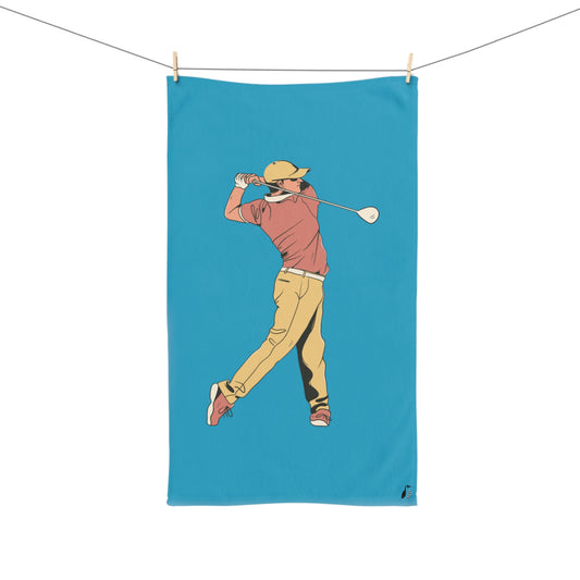 Hand Towel: Golf Turquoise