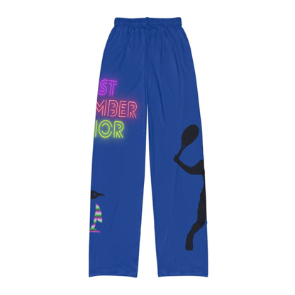 Kids Pajama Pants: Tennis Dark Blue