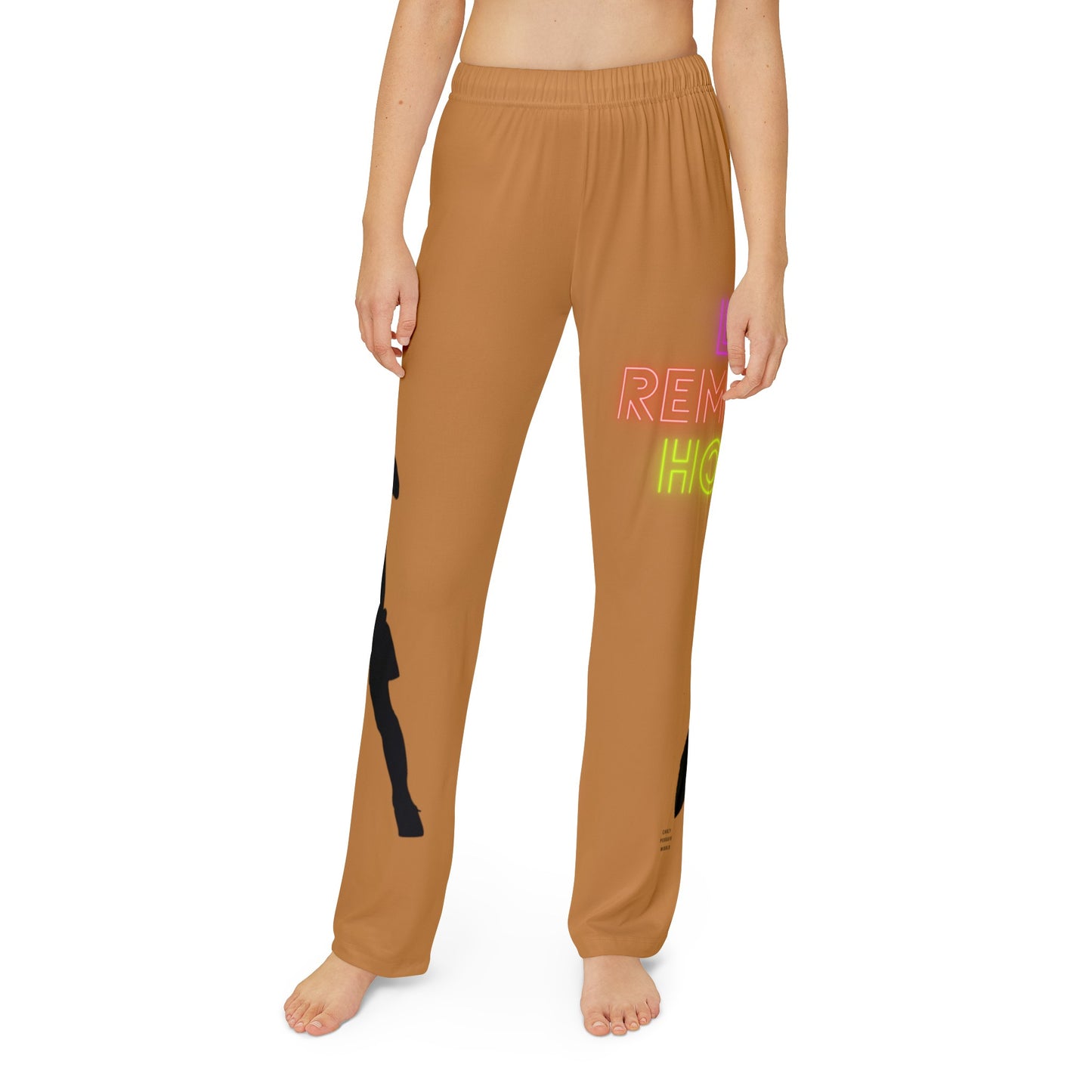 Kids Pajama Pants: Soccer Lite Brown