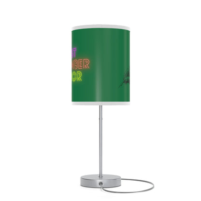 Lamp on a Stand, US|CA plug: Writing Dark Green