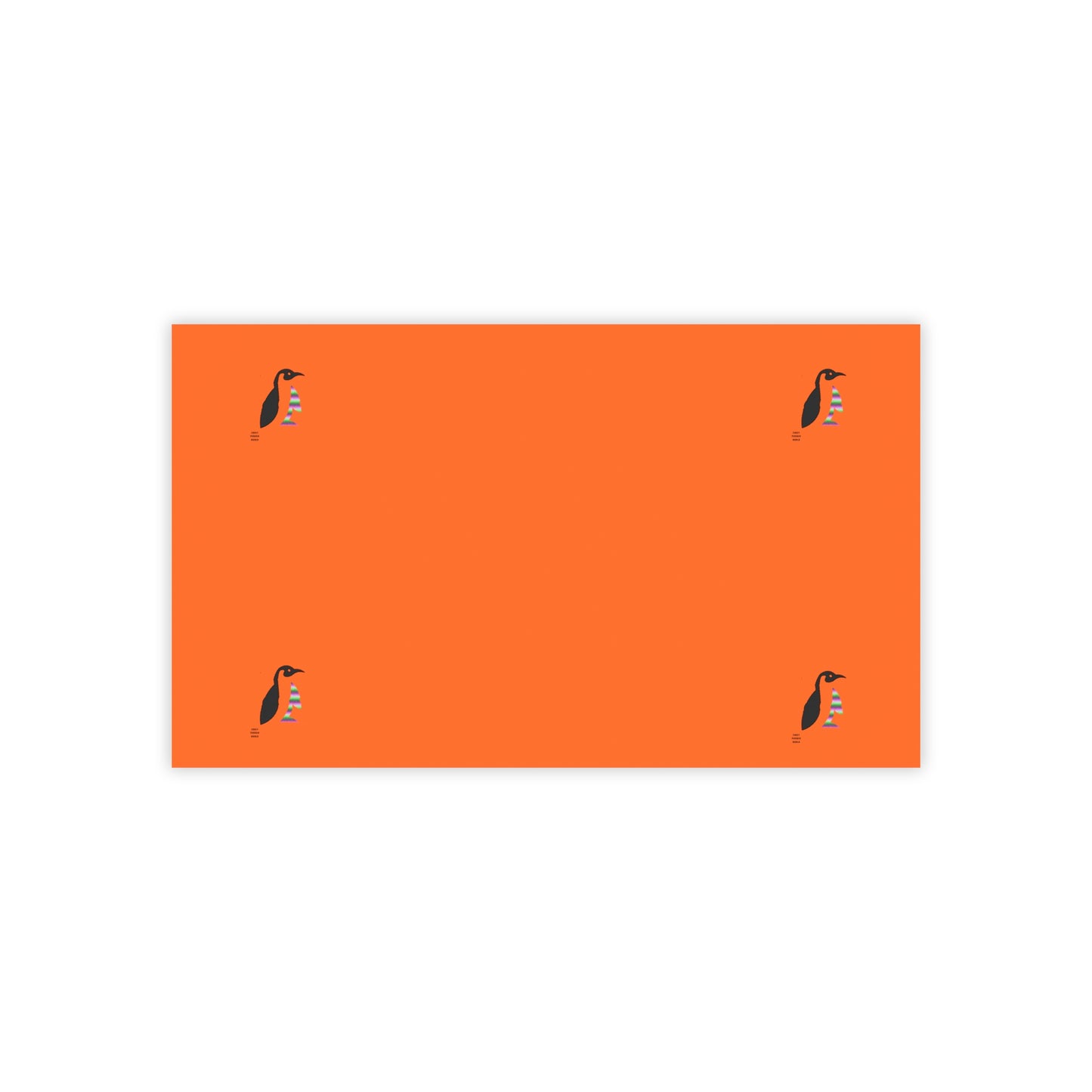 Post-it® Note Pads: Crazy Penguin World Logo Orange